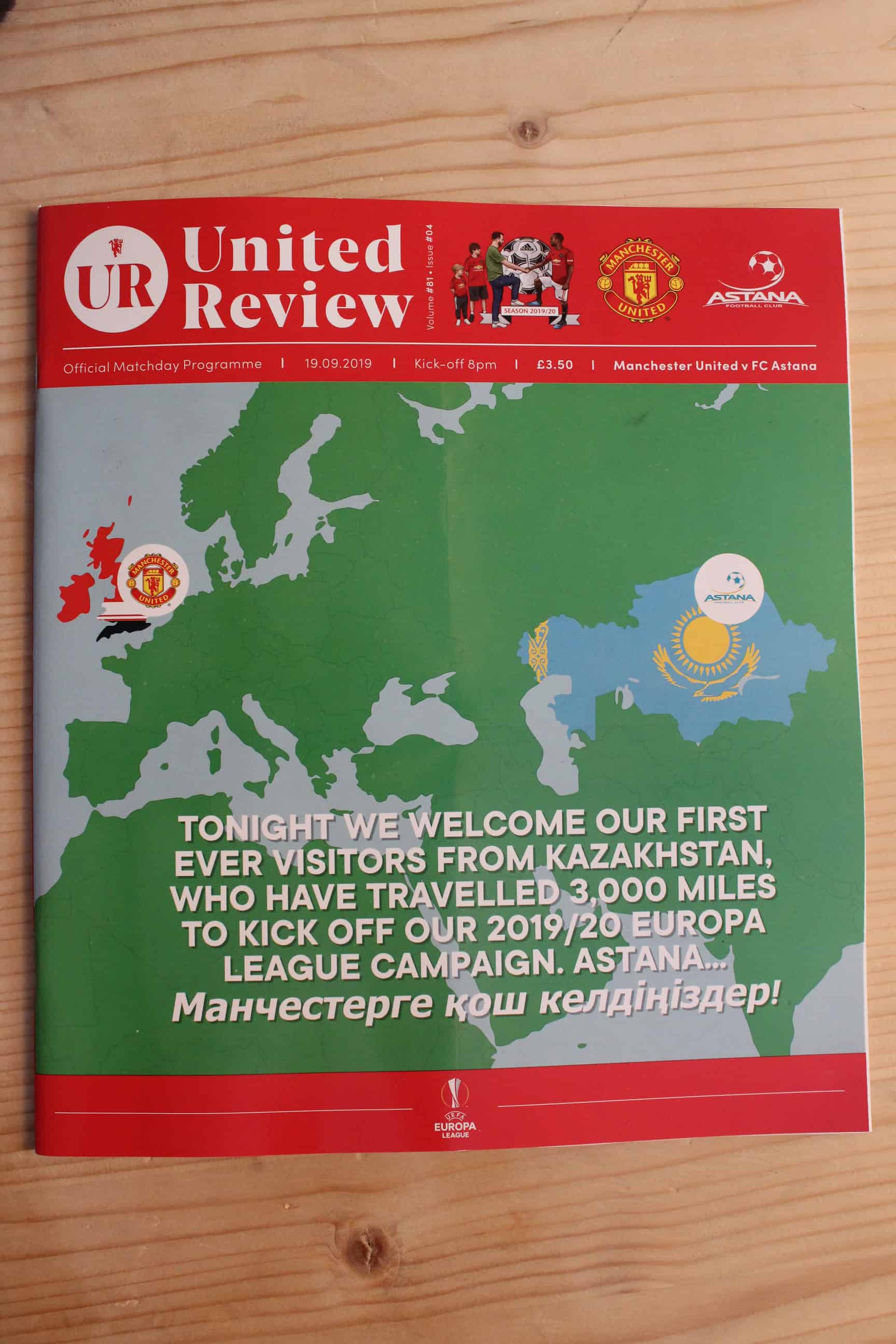 Manchester United FC v FC Astana